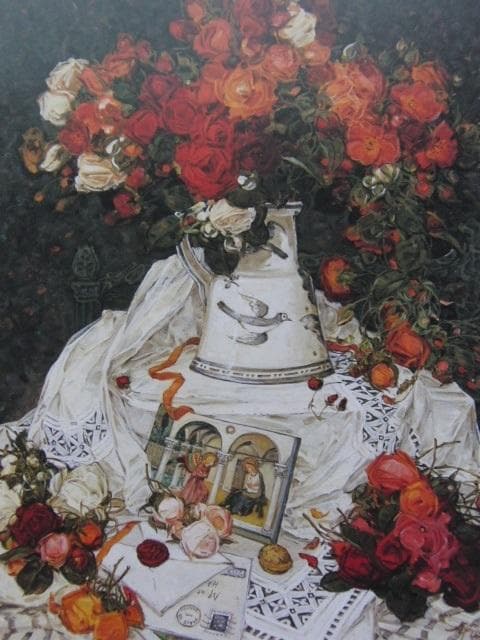 斎藤由比、【バースディローズ】、希少な大判額装用画集より、美品