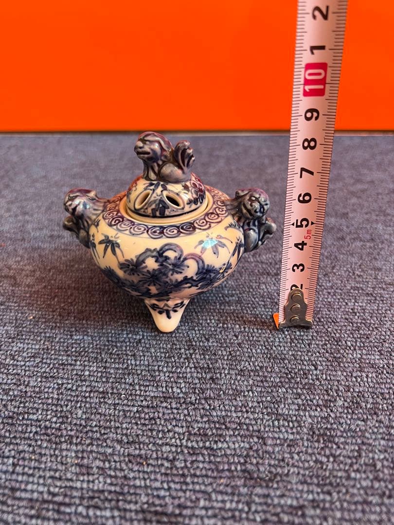 982 中国　骨董　道八　獅子香炉