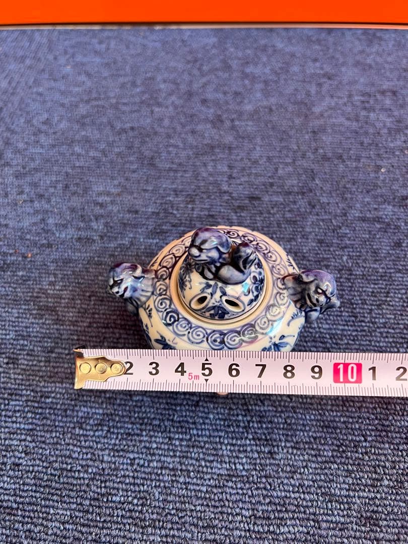 982 中国　骨董　道八　獅子香炉