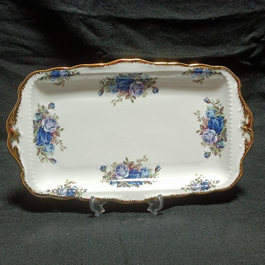 ロイヤルアルバート ムーンライトローズ サンドイッチプレート 約30cm