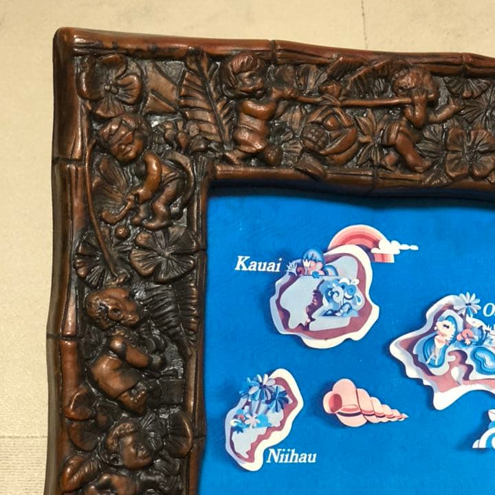 ユナイテッドエアライン メネフネ Hawaii ハワイ 地図 ビンテージ 特大