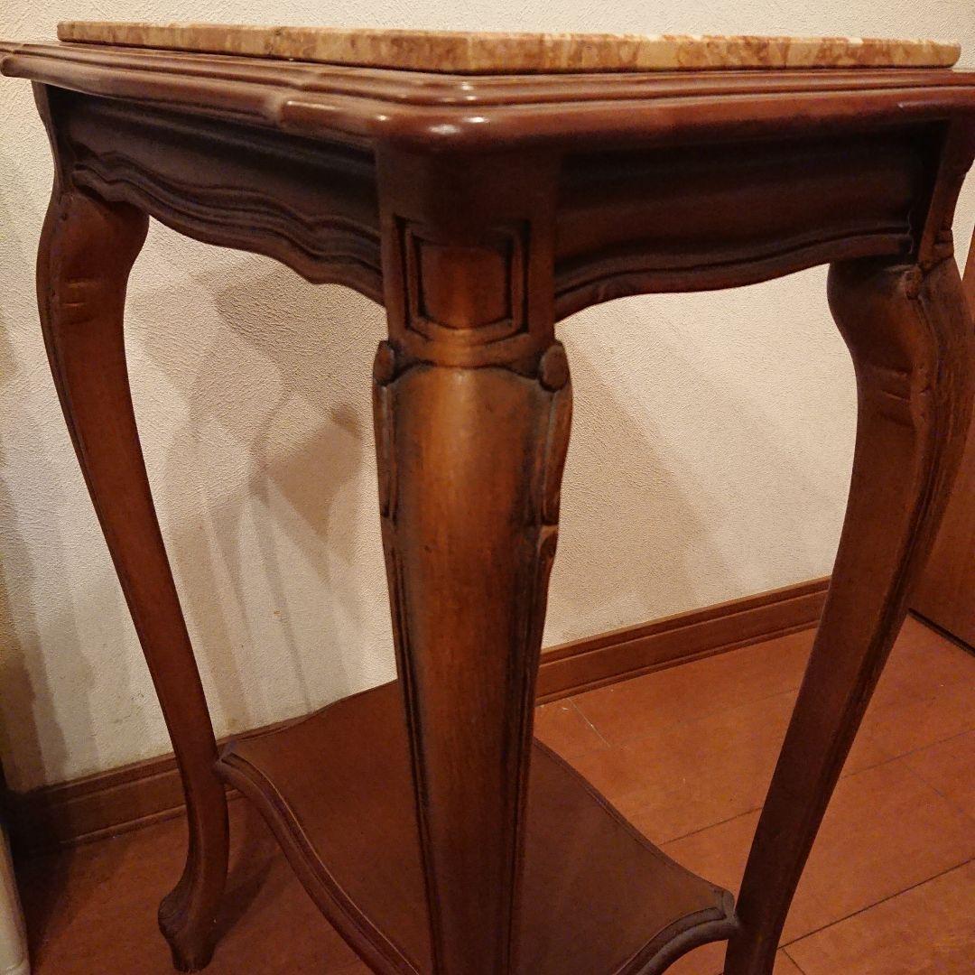 【超メルカリ市限定価格】イタリア 大理石 猫脚コンソールテーブル アンティーク