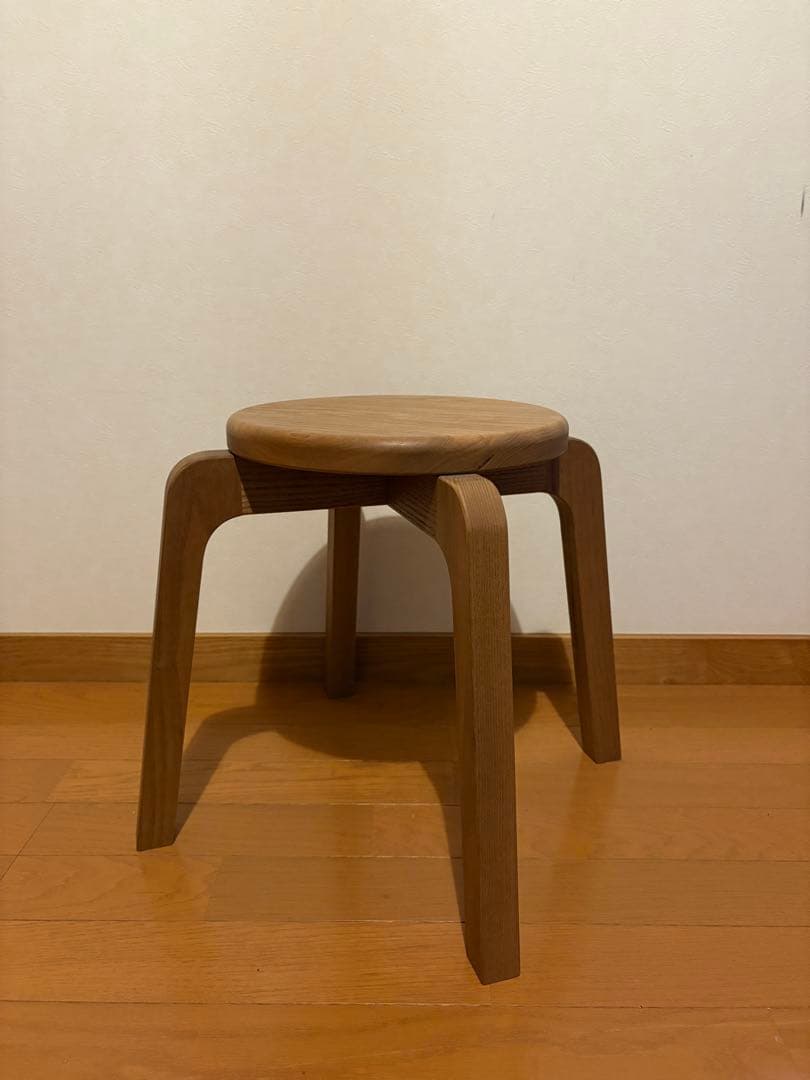 木製 スツール スタッキング 2脚セット ハンドメイド