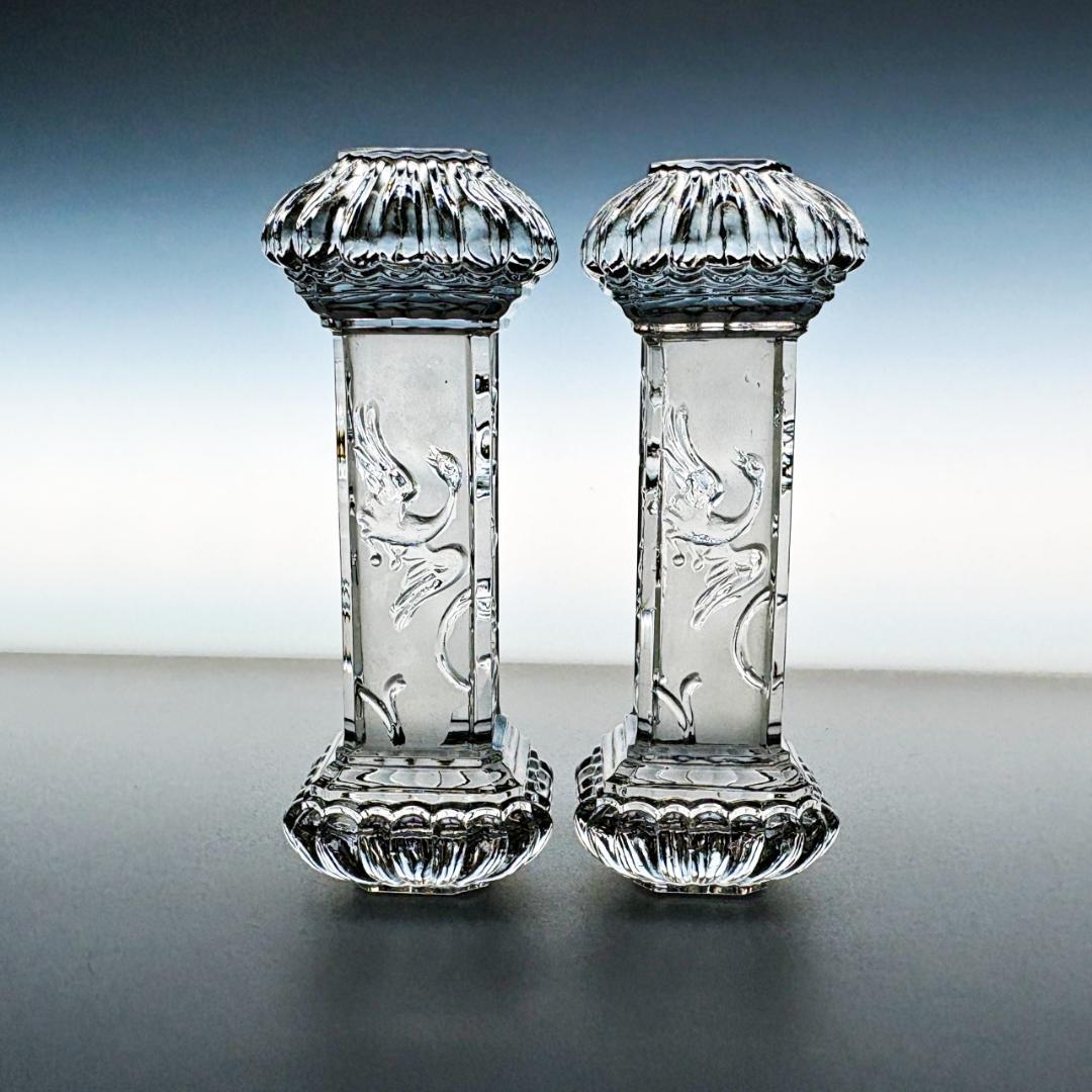 訳あり オールド バカラ ルネッサンス ナイフレスト 2個 ペア セット レア