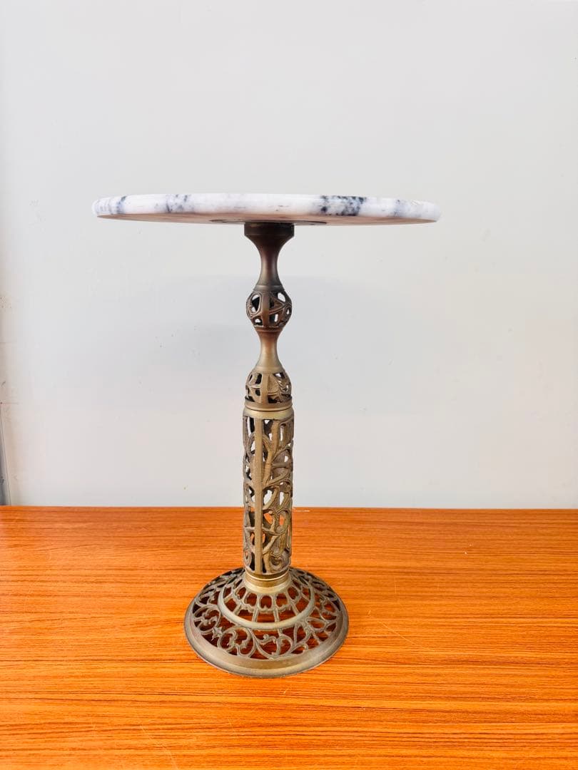 天然大理石天板 装飾サイドテーブル 花台