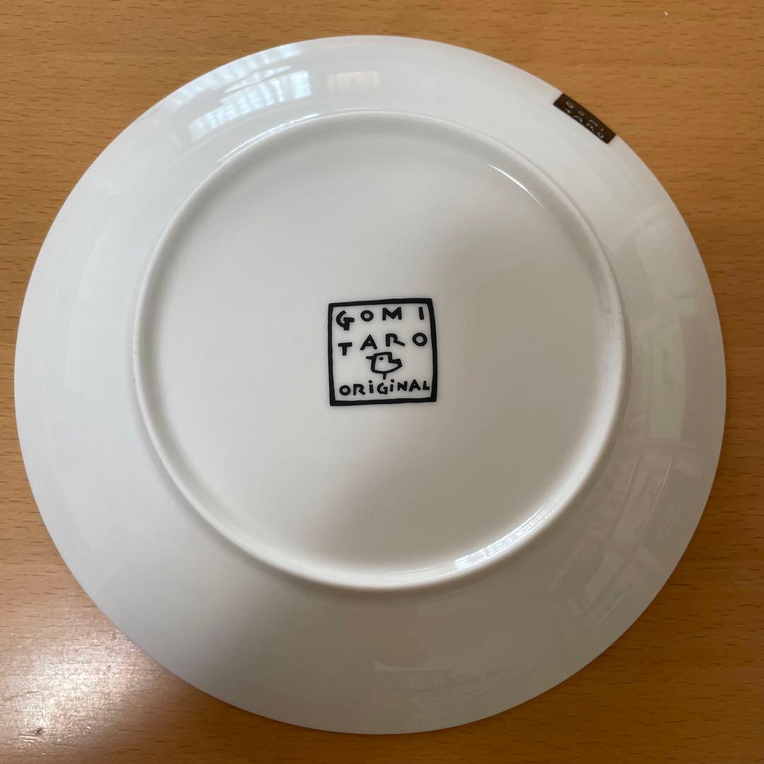 【未使用】 五味太郎 絵皿 4枚セット 五味太郎のパーティウェア スタンド付