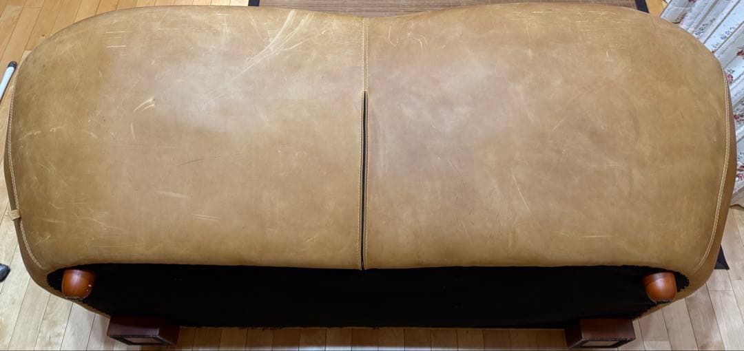 本革クラッシュゲートオピアム3人がけソファー