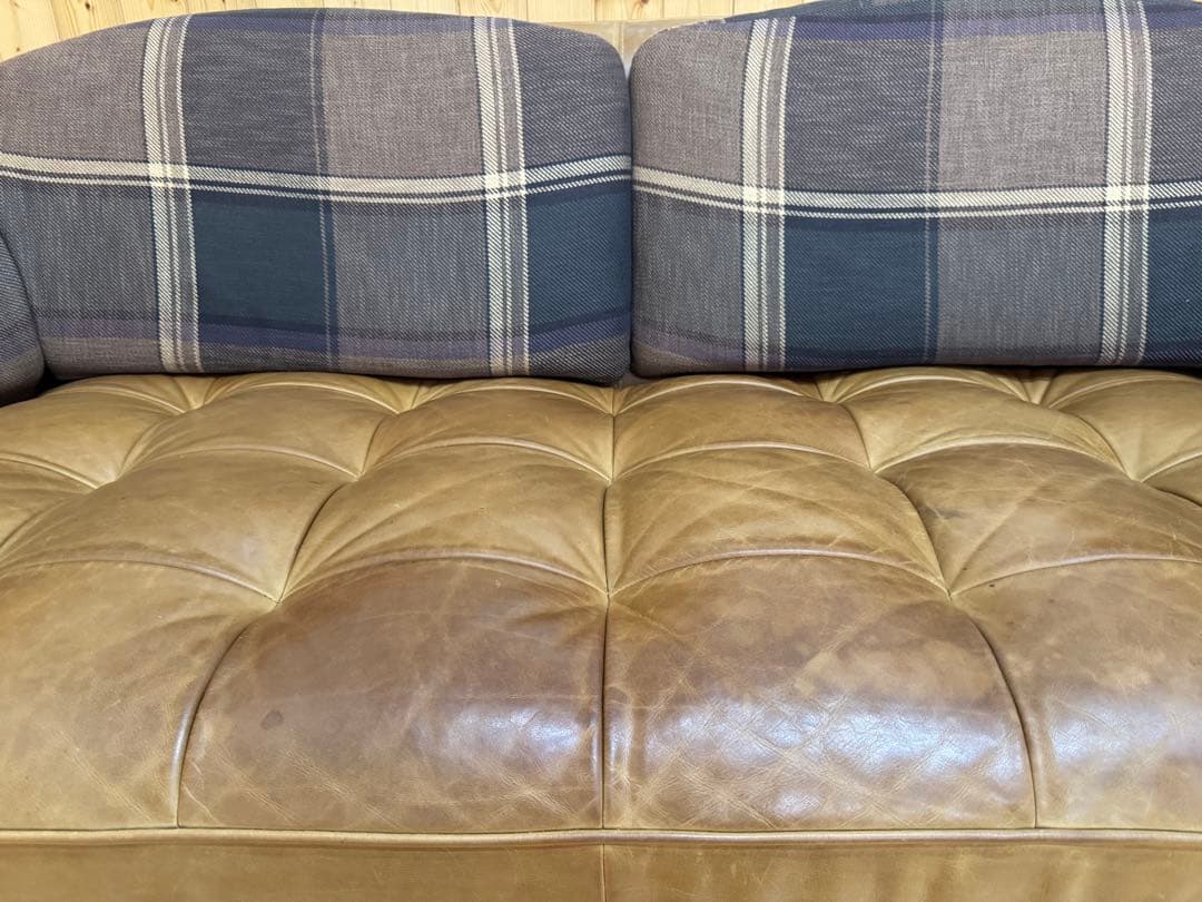 本革クラッシュゲートオピアム3人がけソファー