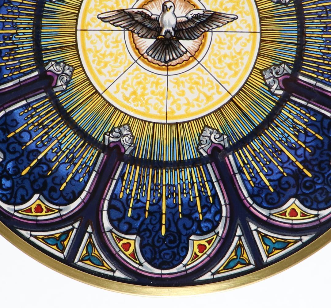 ルイスティファニー ヴィンテージ ステンドグラス 精霊 教会 アメリカ 平和の鳩