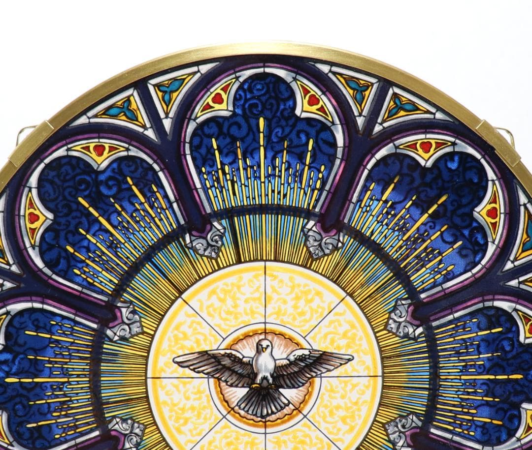 ルイスティファニー ヴィンテージ ステンドグラス 精霊 教会 アメリカ 平和の鳩