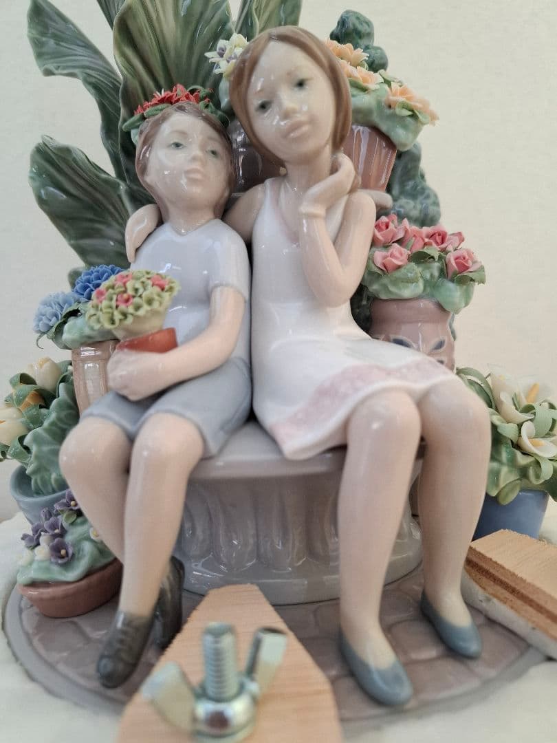 リヤドロ/lladro 　お気に入りのベンチで