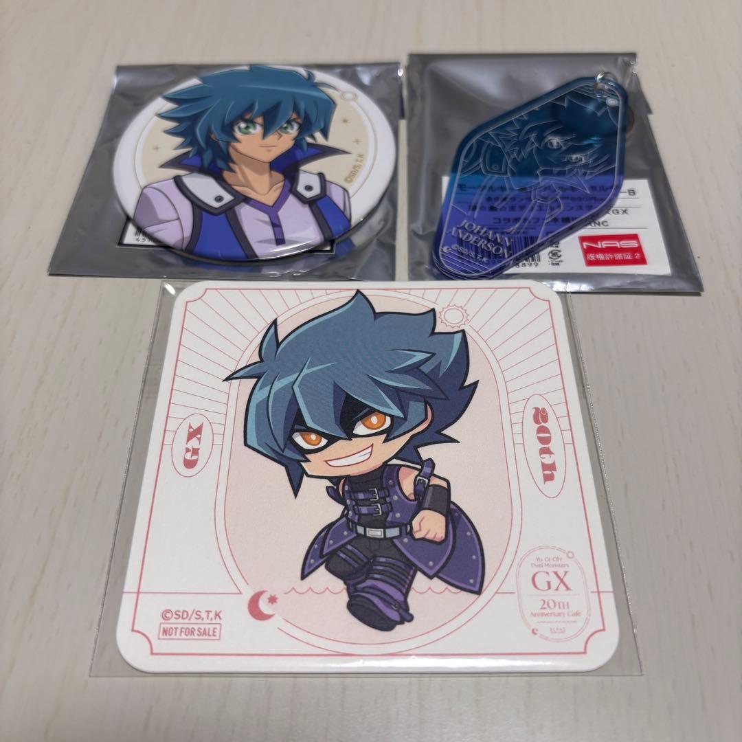 遊戯王GX 遊戯王カフェ ヨハン 缶バッジ キーホルダー ヘルヨハン