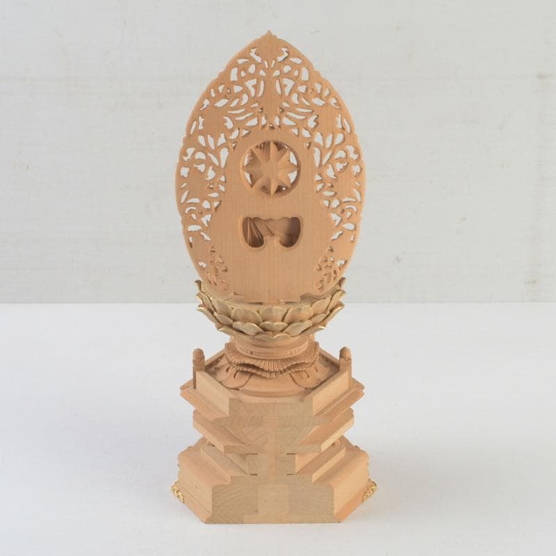 仏教美術 桧彫刻 釈迦如来座像 仏像 蓮華台 C 9251 - メルカリ