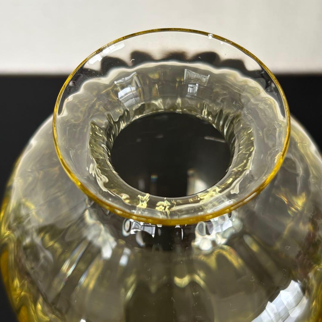 新品未使用】Baccarat バカラ アクアレーユ 一輪挿し イエロー 希少