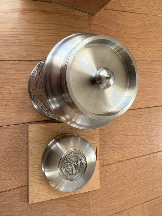 未使用品  Selangor pewter 茶筒　錫　ピューター