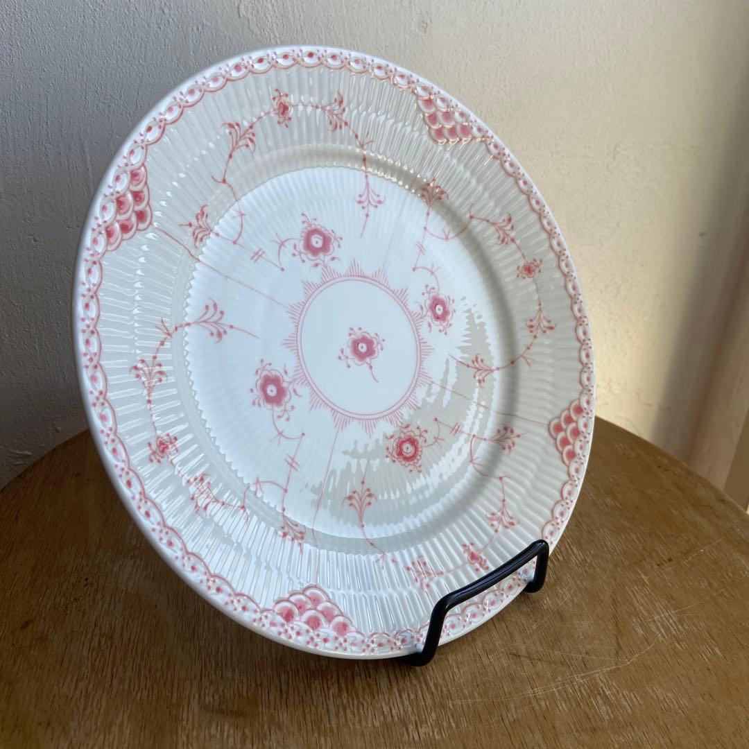 ロイヤルコペンハーゲン　コーラルフルーテッド ハーフレース プレート 22cm