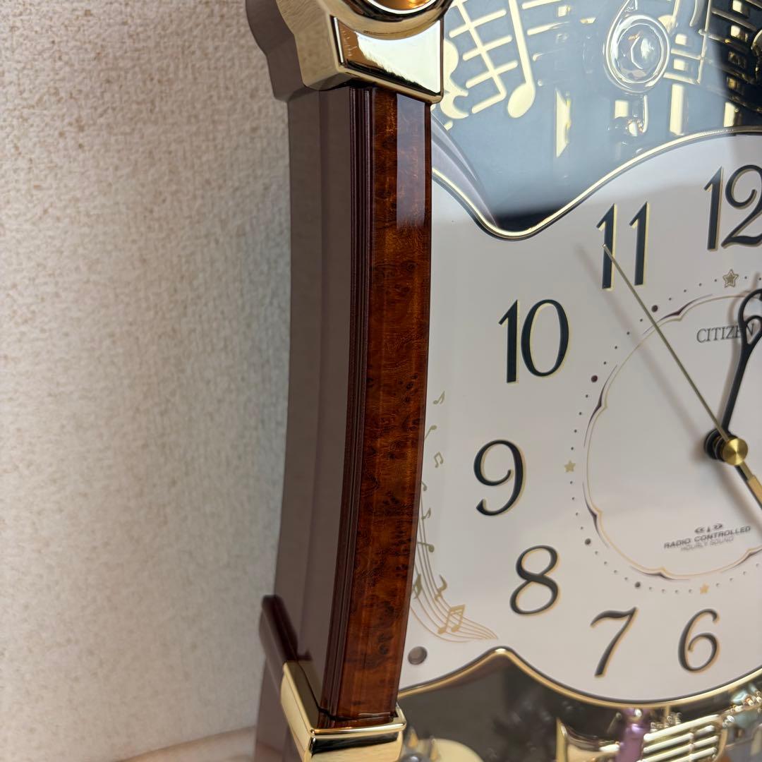 CITIZEN パルミューズロンド 電波メロディからくり時計 リズム時計