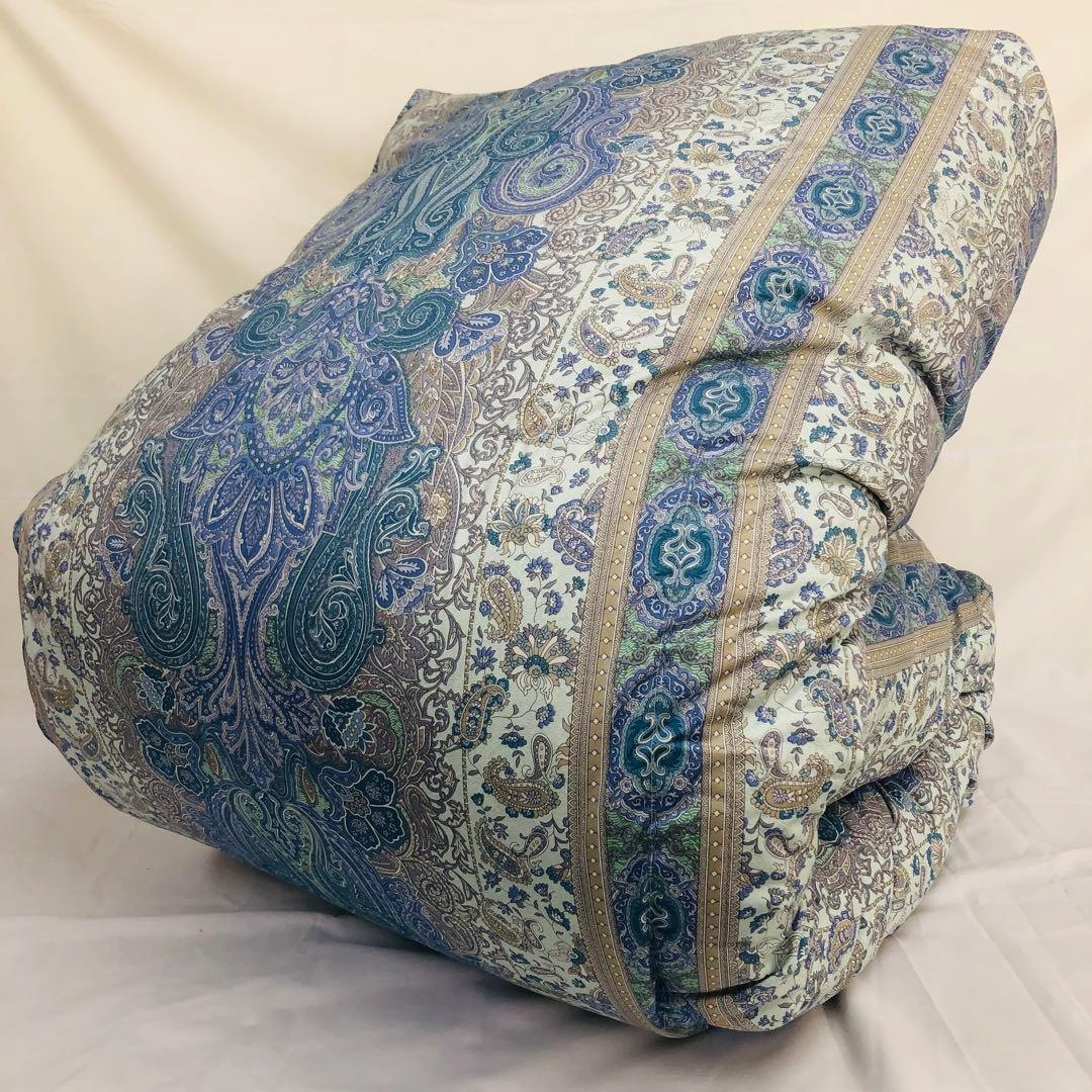 羽毛布団 セミダブル ポーランド産ホワイトマザーグース 日本製sk6492ブルー