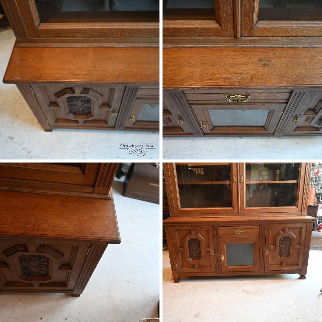 L3705-230 英国アンティーク キッチンキャビネット 食器棚 サイドボード