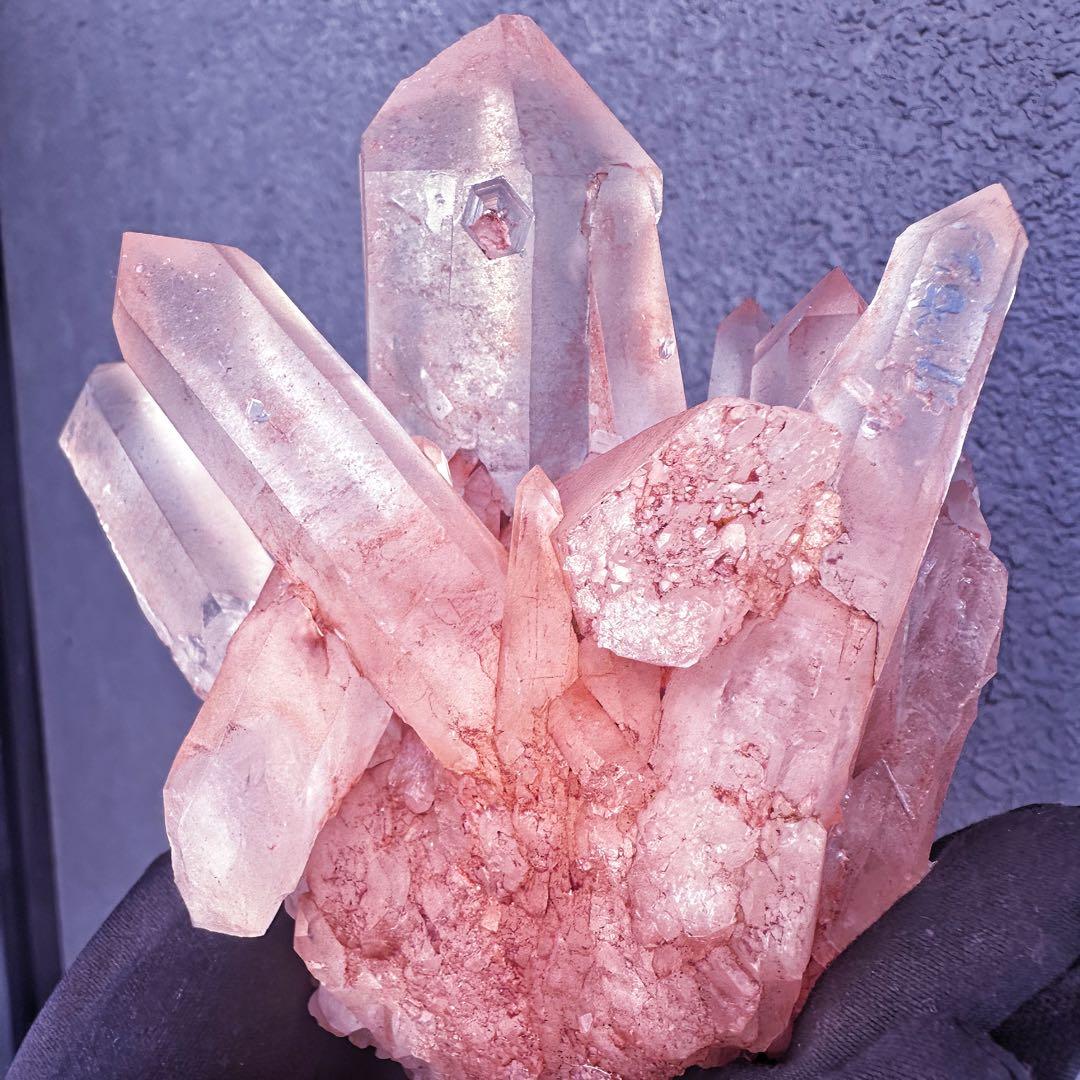 爆レア❗️高透明度❗️超綺麗♡超強いパワー ピンク ヒマラヤ クラスターA1435