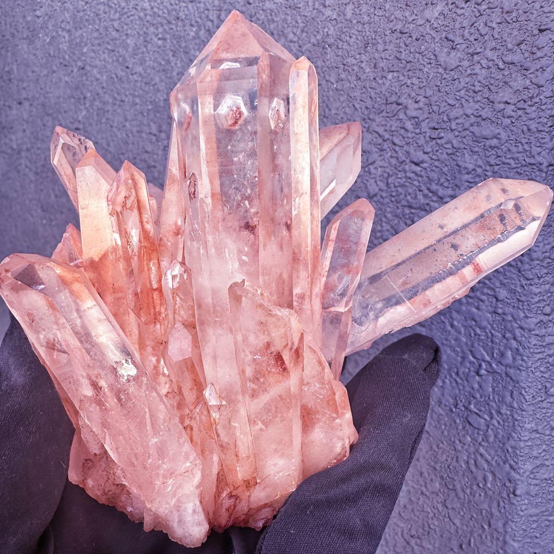 爆レア❗️高透明度❗️超綺麗♡超強いパワー ピンク ヒマラヤ クラスターA1435