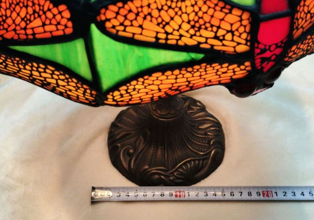 ステンドグラス　ランプ　とんぼ