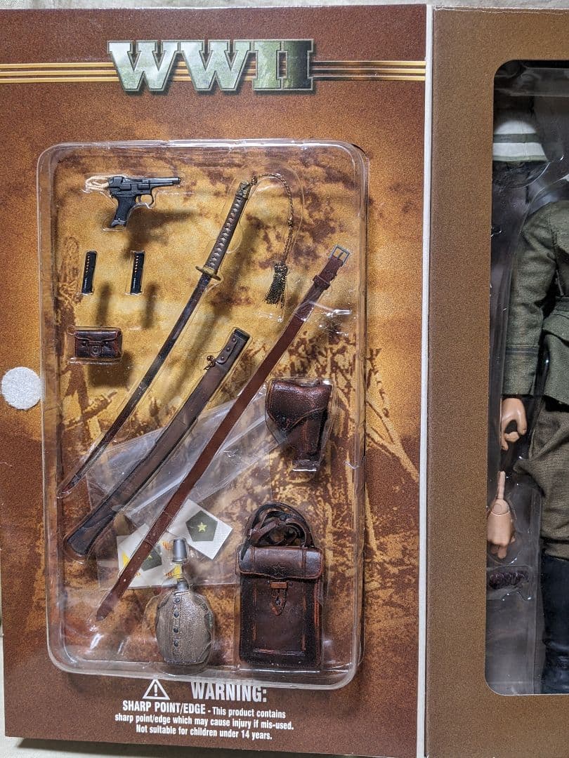 日本軍 陸軍 将校 軍服 ミリタリーフィギュア 中川三郎 中古 パーツ有り