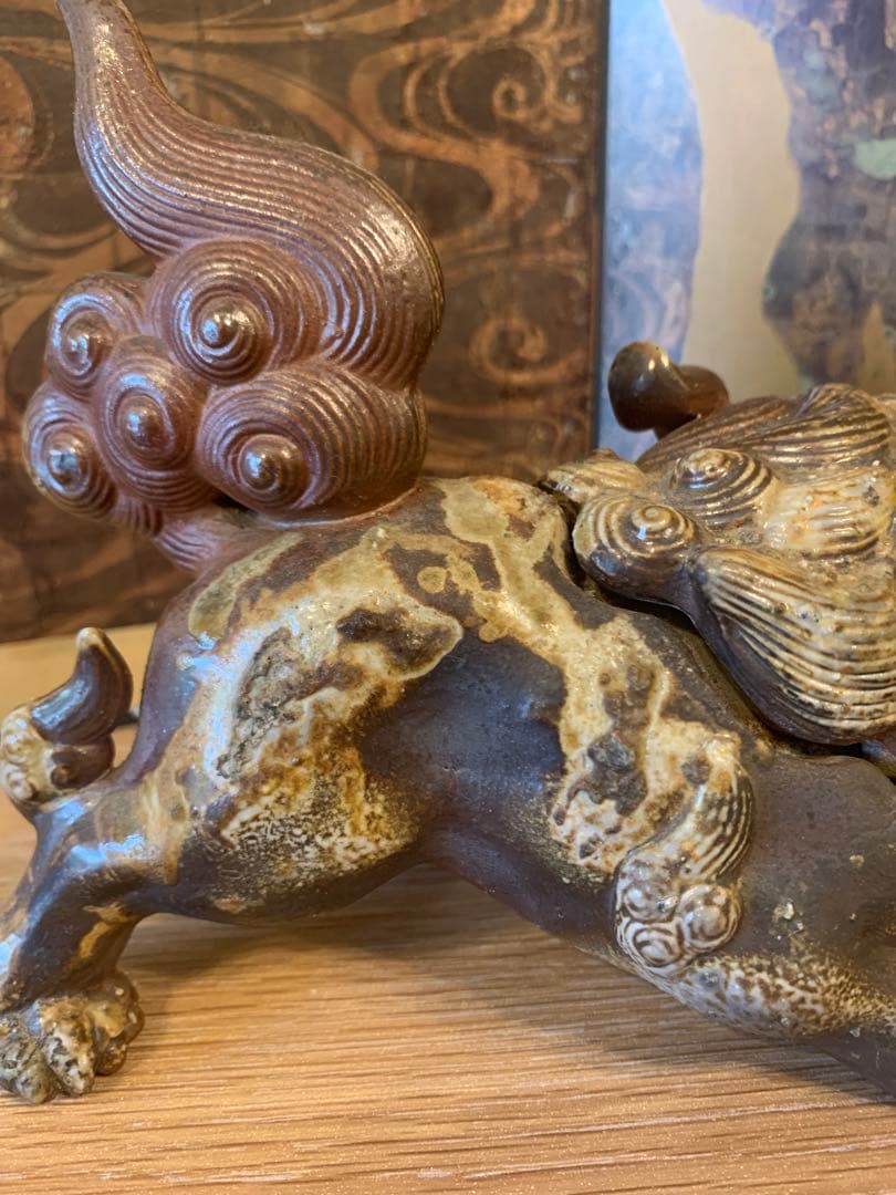 獅子　古備前　西村春湖　香炉 1客　古美術　大珍品