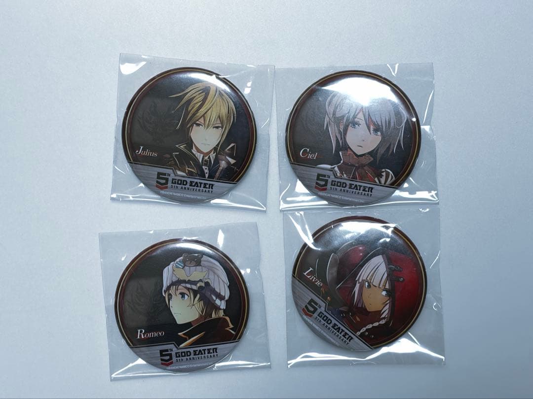 送料込】GOD EATER(ゴッドイーター) 5th 缶バッジ6点セット - メルカリ