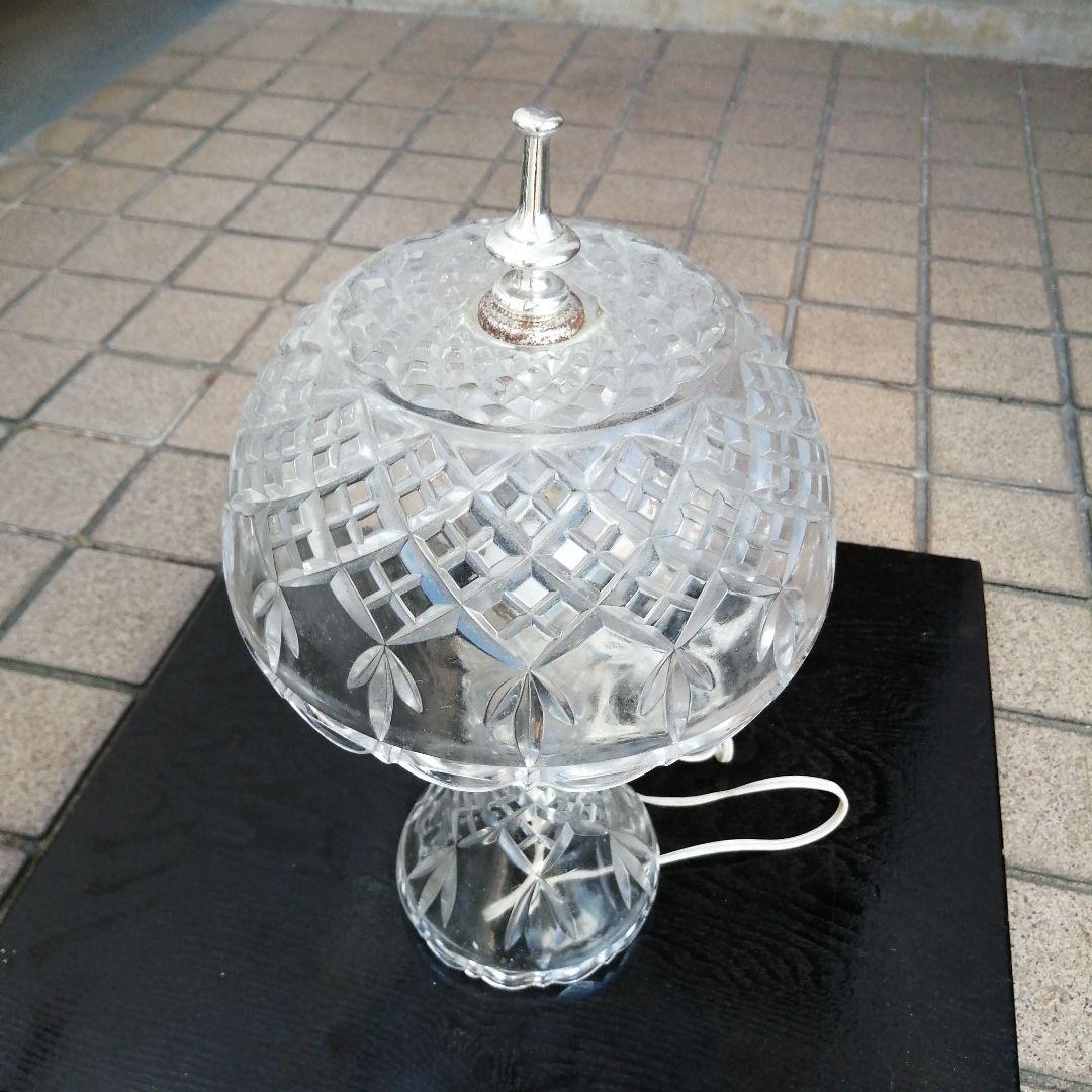 ボヘミアングラス　スタンドライト　34.5cm