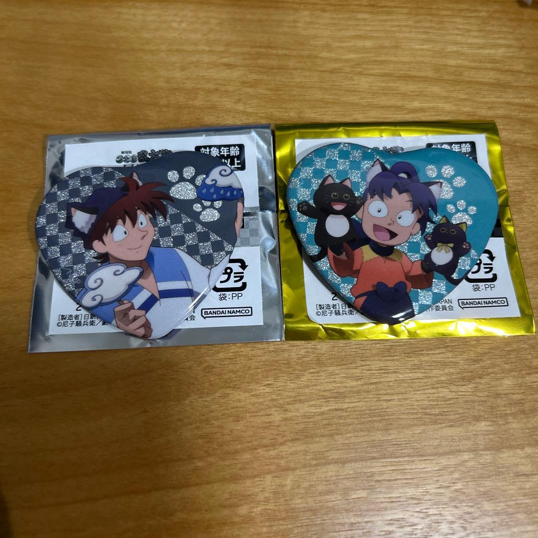 忍たま乱太郎 ナンジャタウン ハート缶バッジ 土井半助・きり丸 - メルカリ