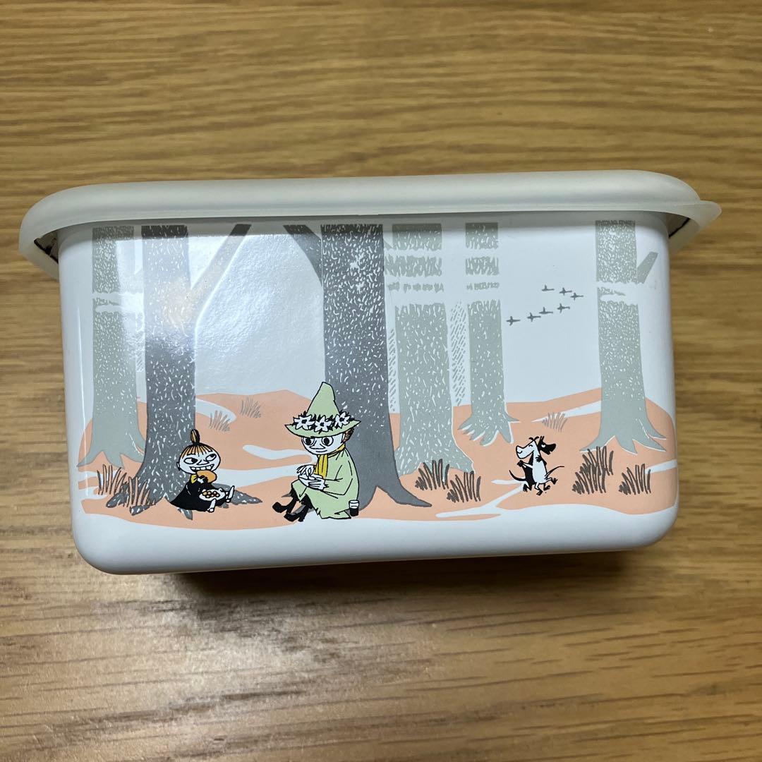 ムーミン　インザフォレスト　浅型角容器M・L キャニスターS セット