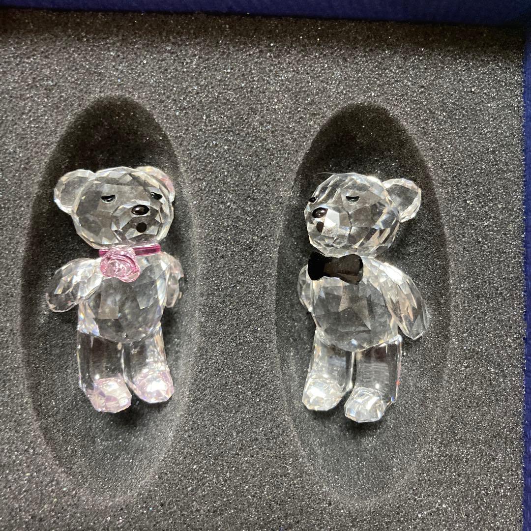 スワロフスキー 希少 ペア ベア くま　インテリア