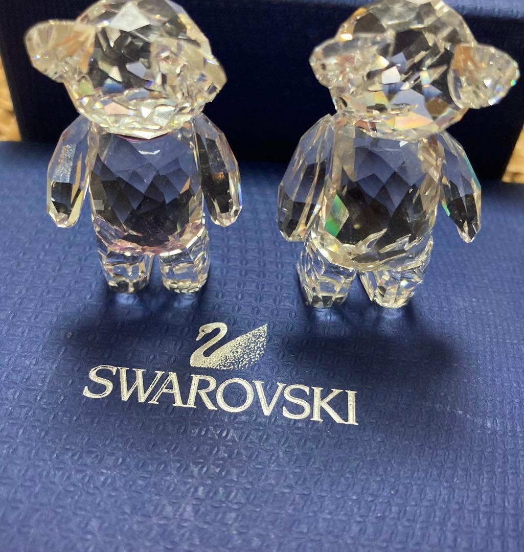 スワロフスキー 希少 ペア ベア くま　インテリア
