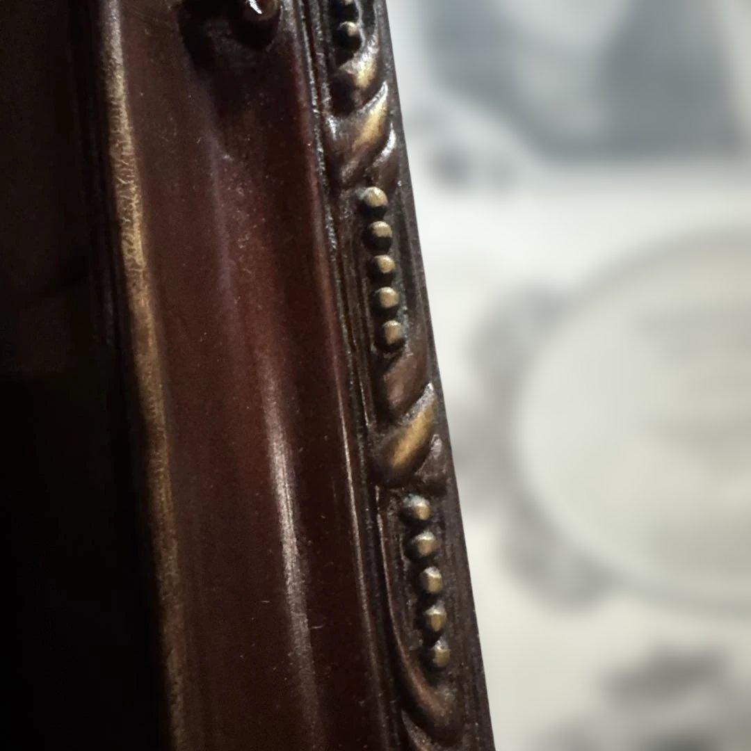 アンティーク　ダークブラウン装飾フォトフレーム