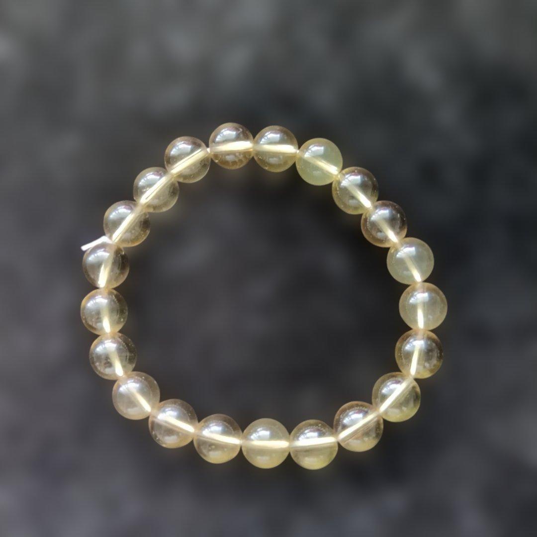 【希少】オウロヴェルデ　8ミリ　ブレスレットオリーブグリーン 天然石