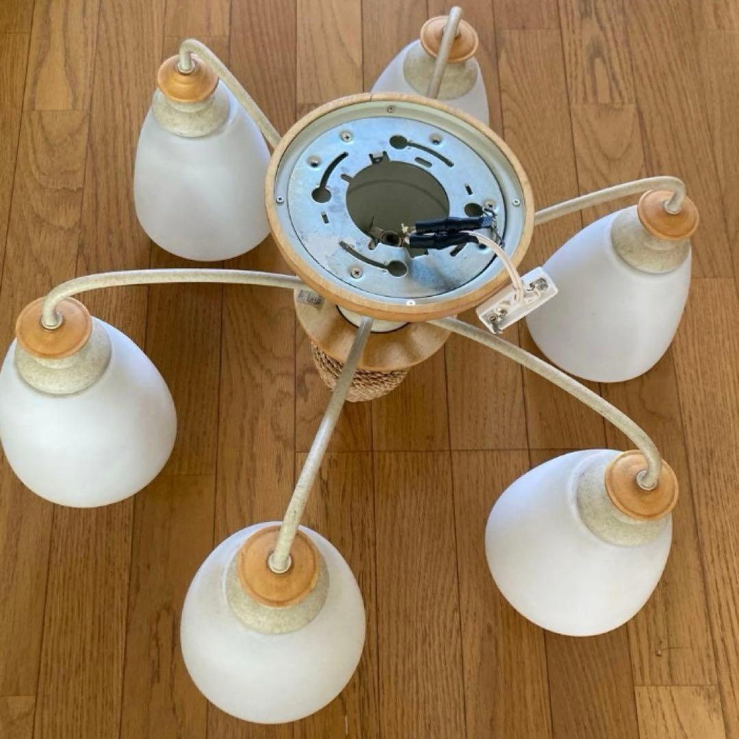 ODELICオーデリック　シャンデリア　ライト　6灯　アンティーク