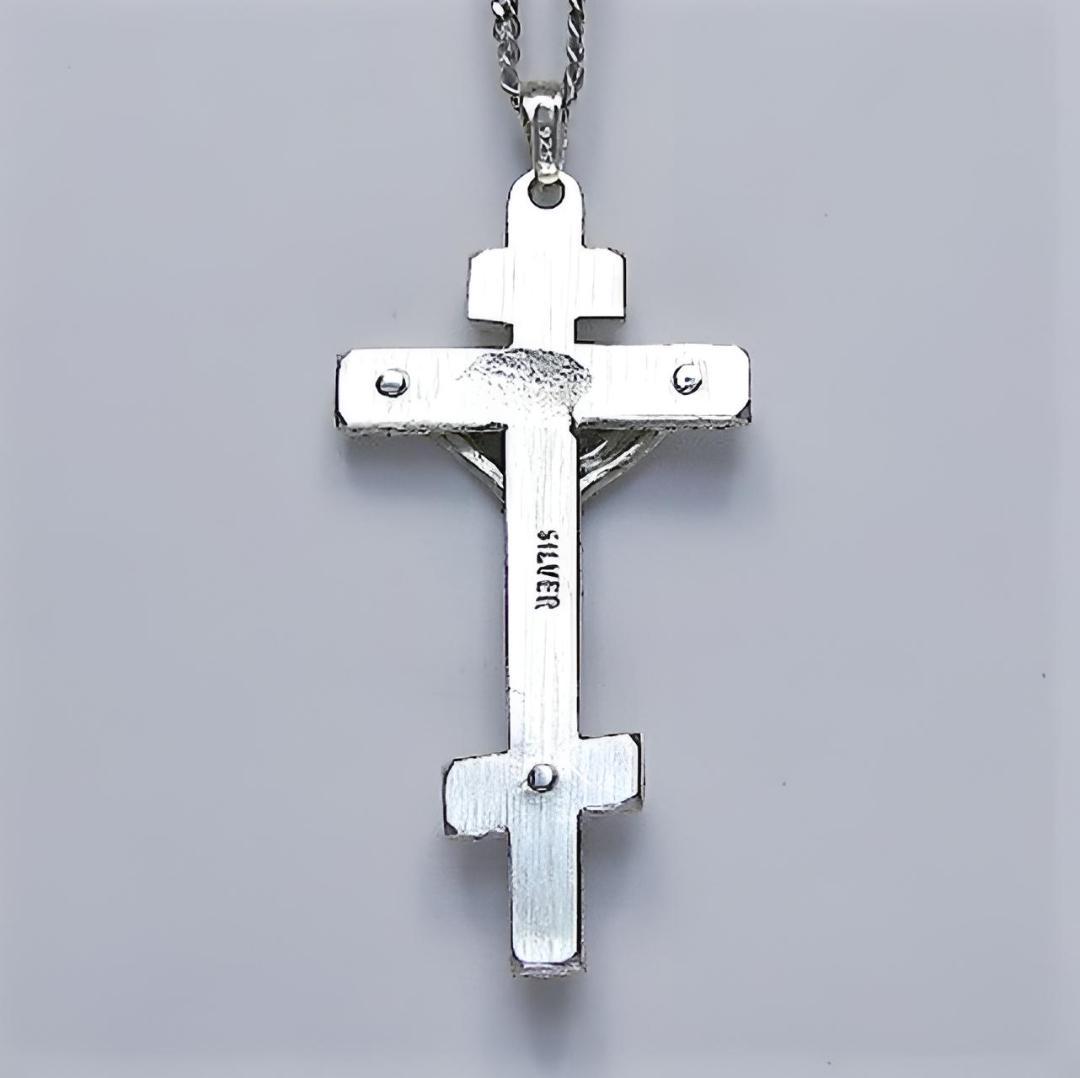 ロシア正教のクロス（八端十字架）　ロシア十字架の受難像　rc37　ロングセラー