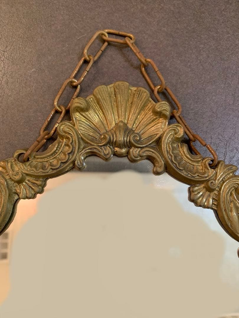 ☆未使用品☆エンジェル　壁掛けミラー アンティーク調