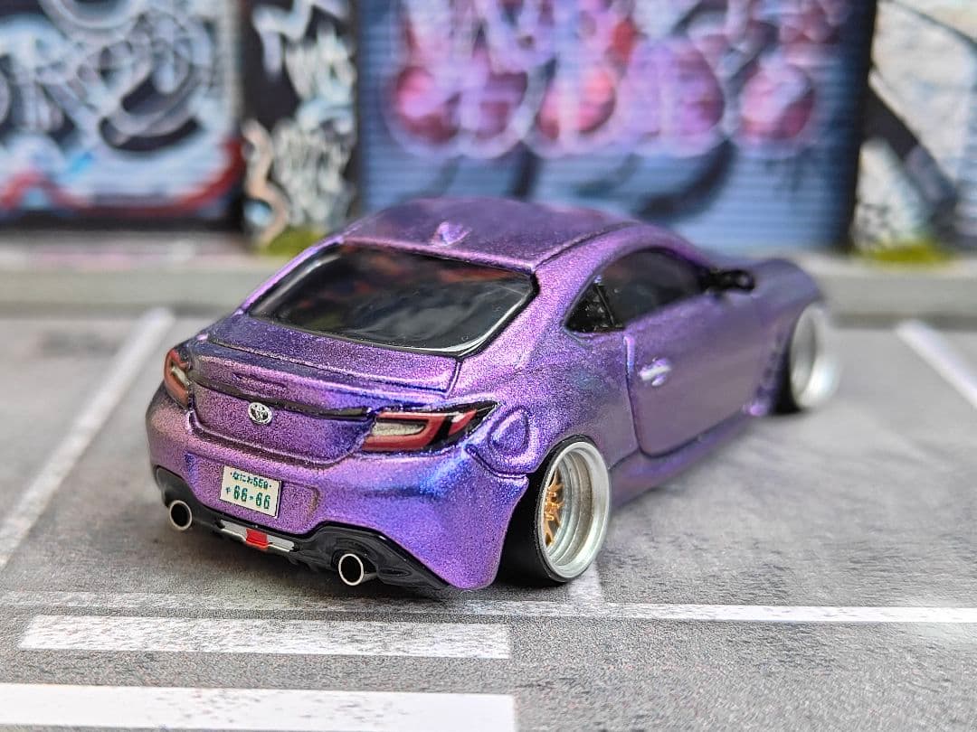 トミカ改造 トヨタ GR86 マジョーラ ☆深リム ☆ホットウィール - メルカリ