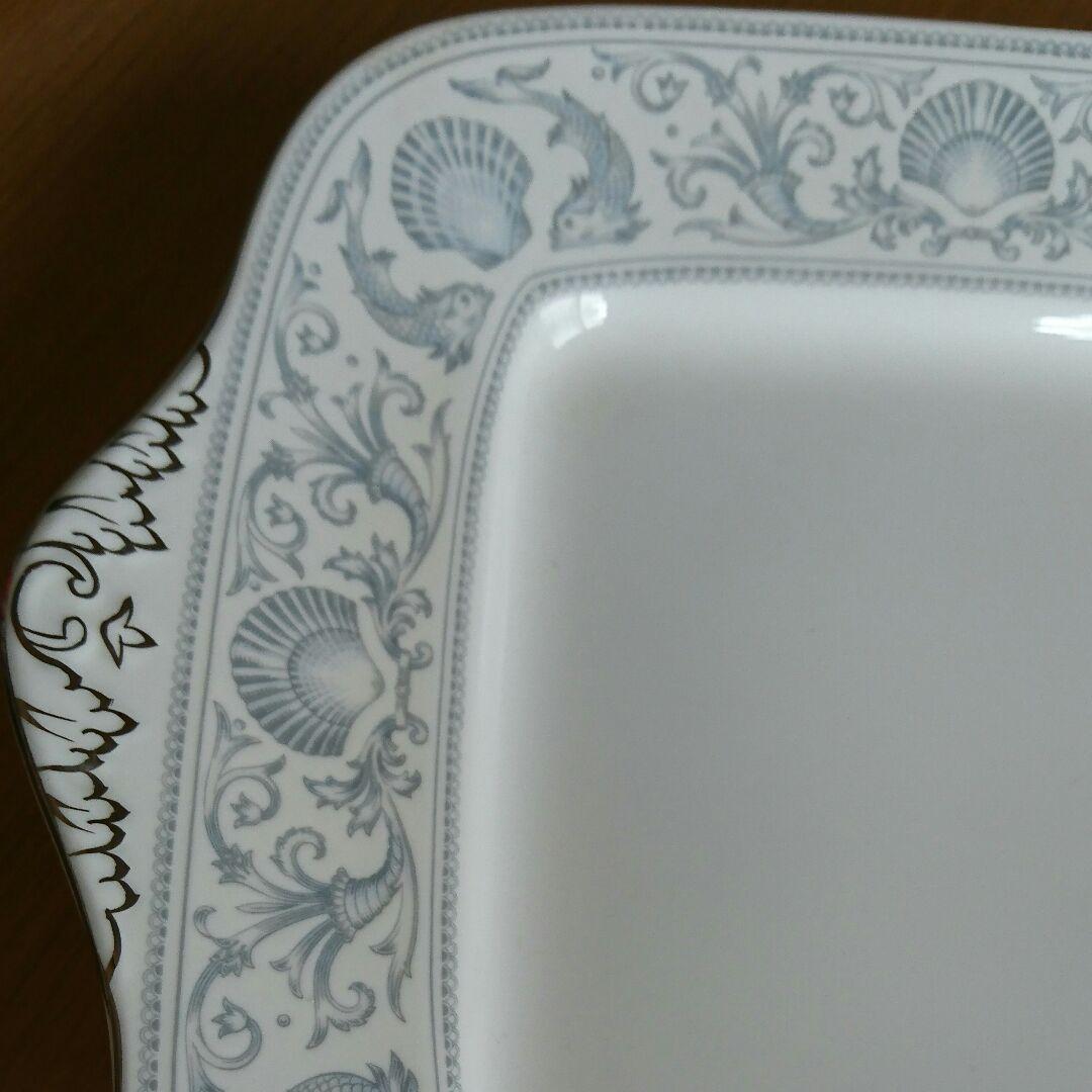 【ウェッジウッド】 ドルフィンホワイト プレート