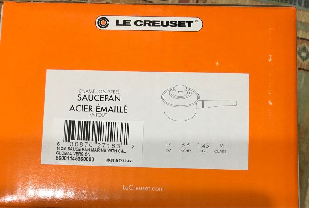新品・未使用 ル・クルーゼ 片手鍋 14cm