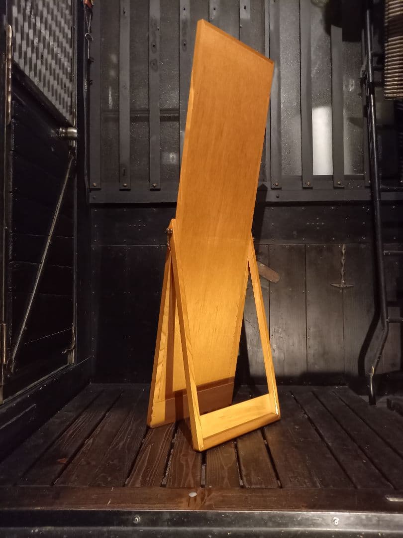 希少　1970's　サンミラー　真鍮　オーク　2WAYデザイン　フレーム　ミラー