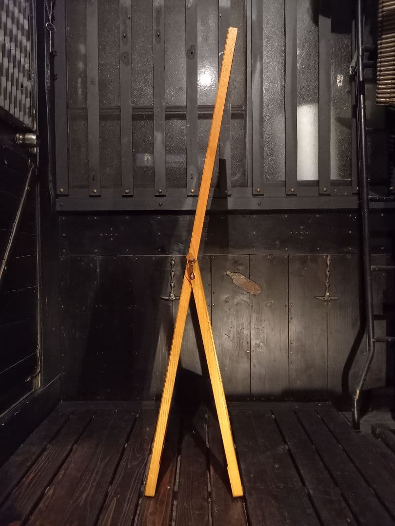 希少　1970's　サンミラー　真鍮　オーク　2WAYデザイン　フレーム　ミラー