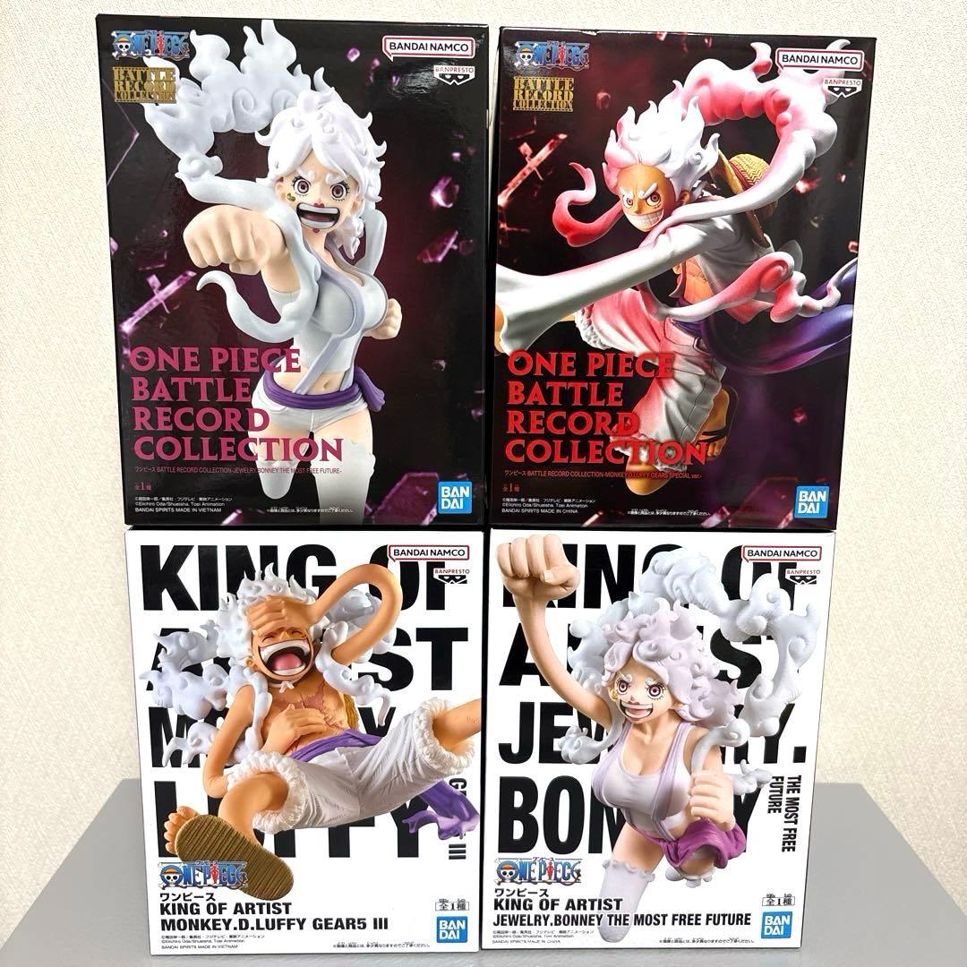 ONE PIECE ルフィ＆ボニー フィギュア 4点まとめ売り - メルカリ