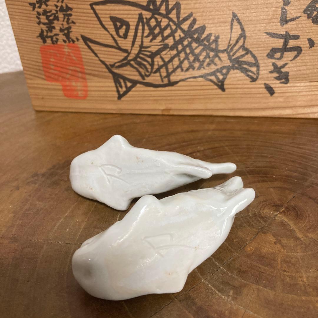 小泉淳作画伯　白磁箸置き タイムセール♪ ¥15800→