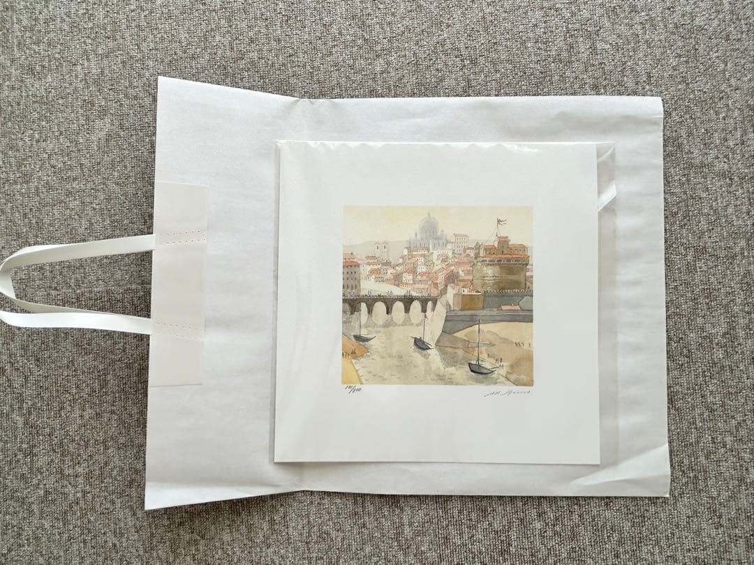 安野光雅 「ローマは不滅(イタリア)」 額なし