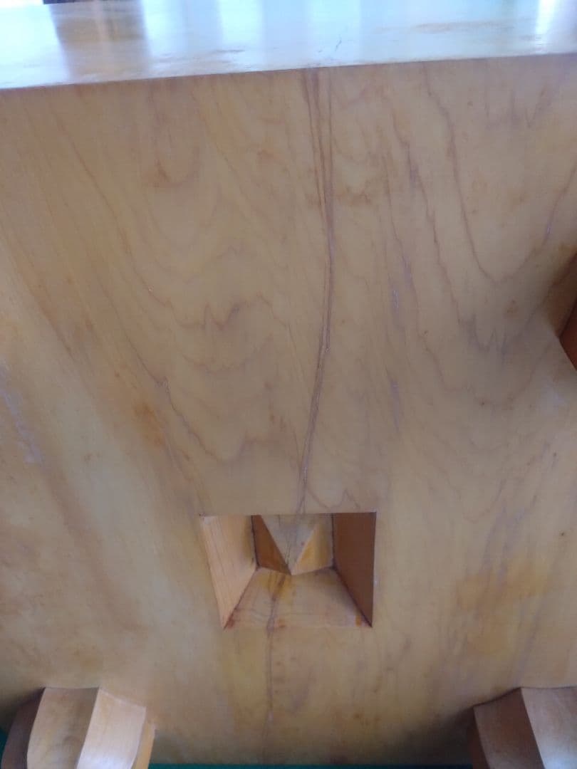 【囲碁】国産本榧　8寸極厚　板目　本蛤白石、那智黒34号