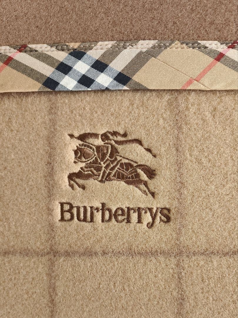 バーバリー 高級 ウール 純毛毛布 140×200cm