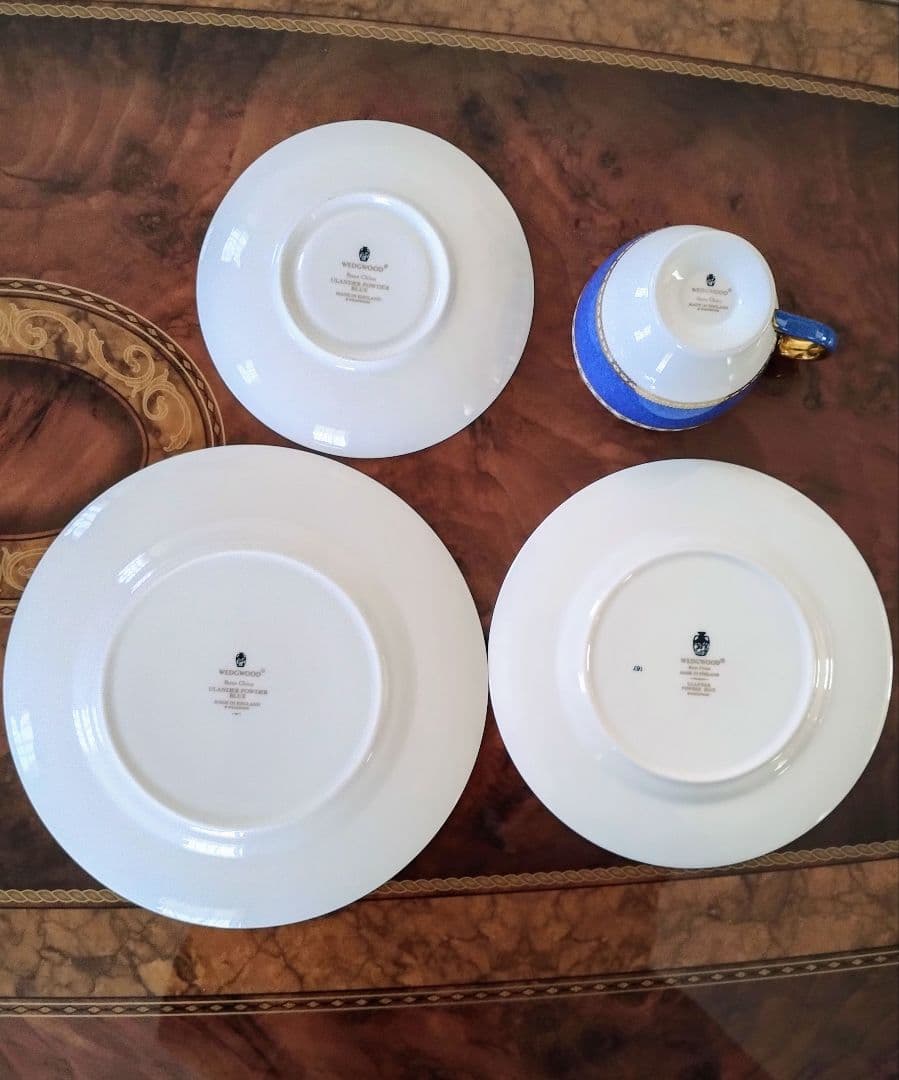【美品】ウェッジウッド　 ユーランダーパウダーブルー ４点セット